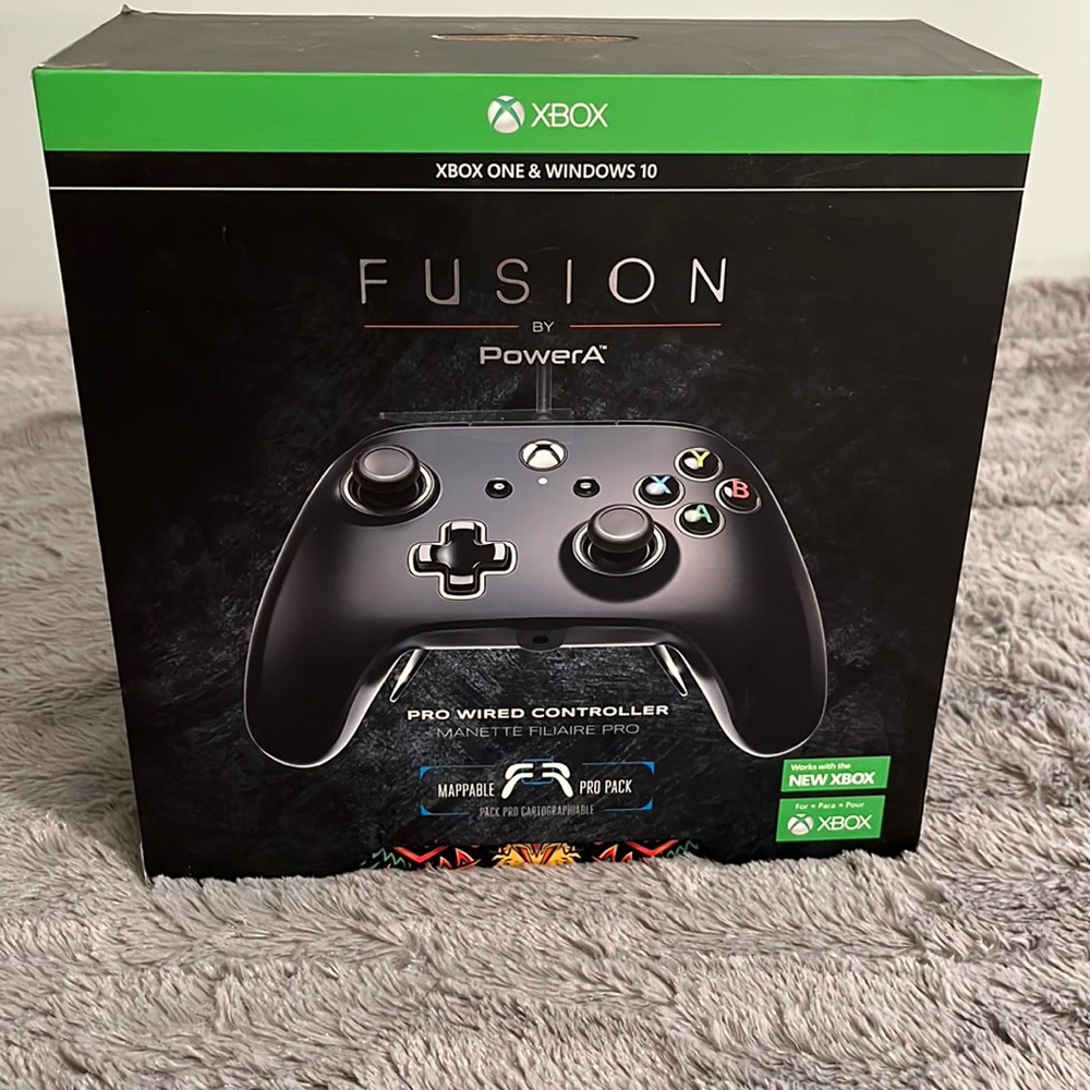 PowerA Fusion pro wired controller for xbox one black xbox one windows 10